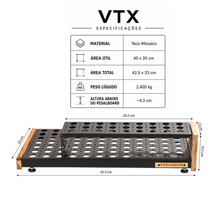Pedalboard VTX V2 com Riser