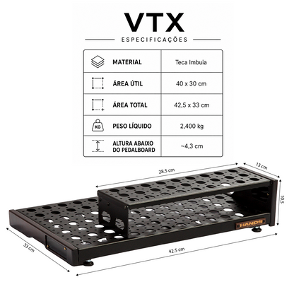 Pedalboard VTX V2 com Riser