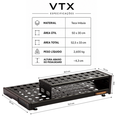 Pedalboard VTX V2 com Riser