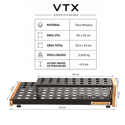 Pedalboard VTX V2 com Riser