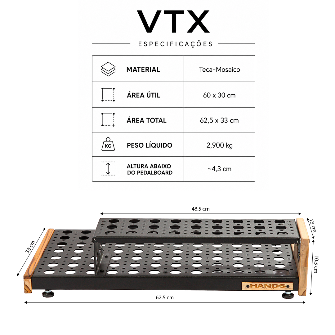 Pedalboard VTX V2 com Riser